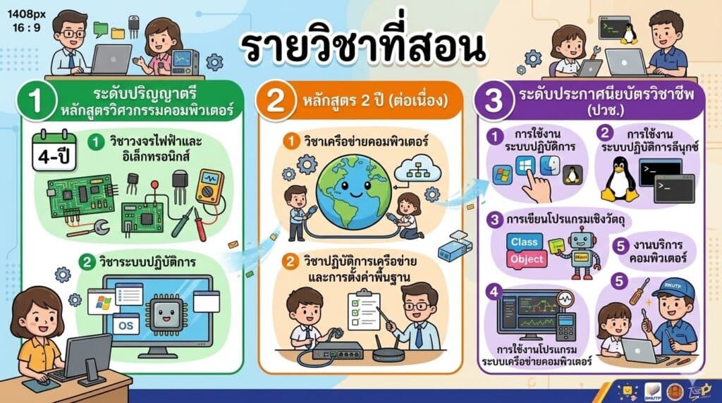 รายวิชาที่สอน